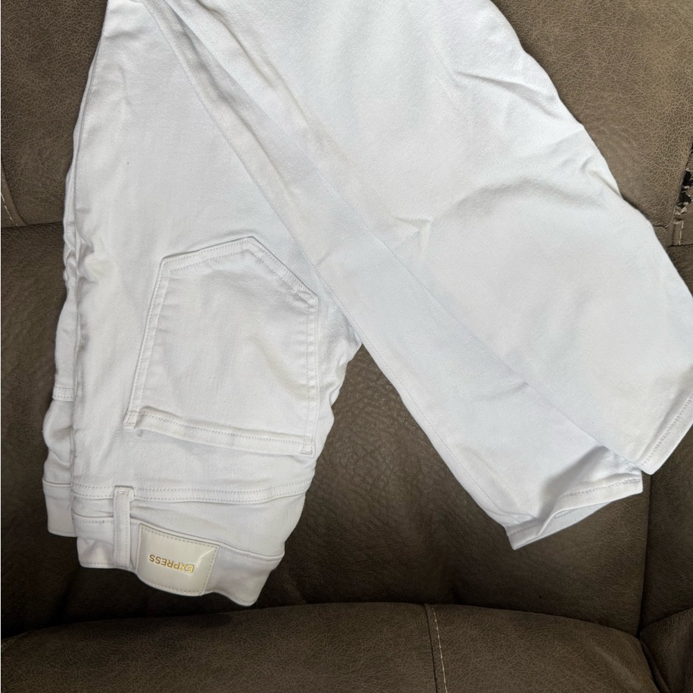 Express Bright White Denim Pants